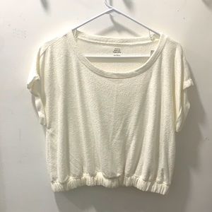 Cream crop top